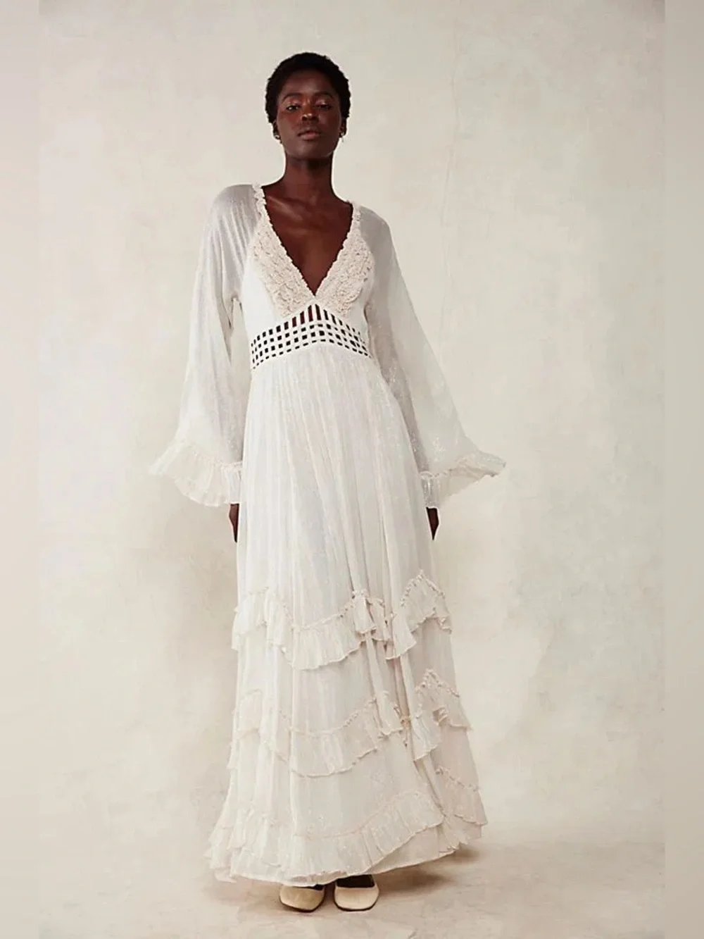 white cotton gauze summer dresses Ocean+Main | Dress with Pockets GL-10.01.25 Colour:Khaki Crafted from 100% organic Michael Kors Floral Print
